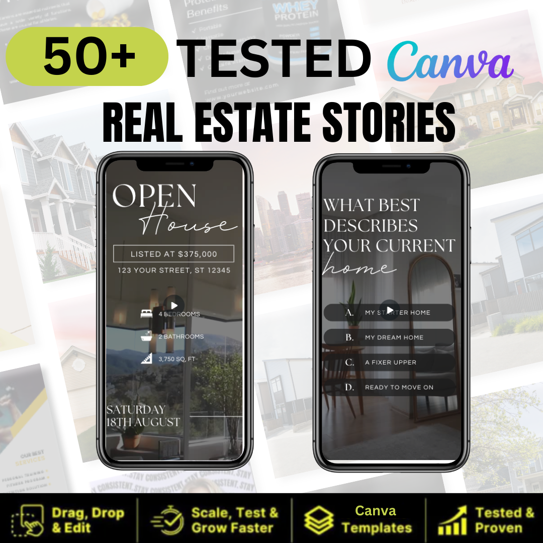 Real Estate Brand with 150+ Custom Social Media Templates