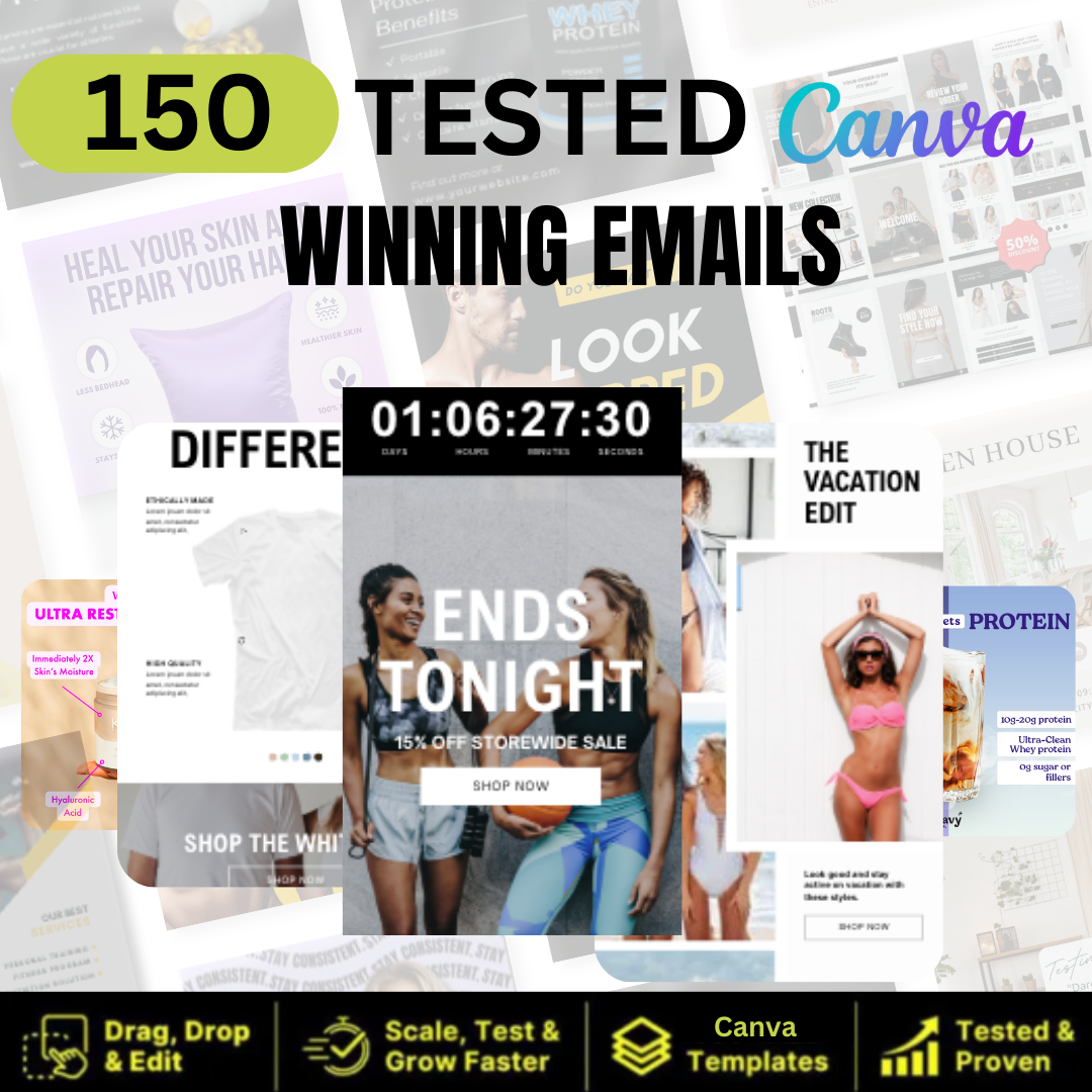 150+ high Converting Email Templates