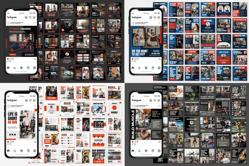 800+ Gym / Personal Trainer Templete Packages