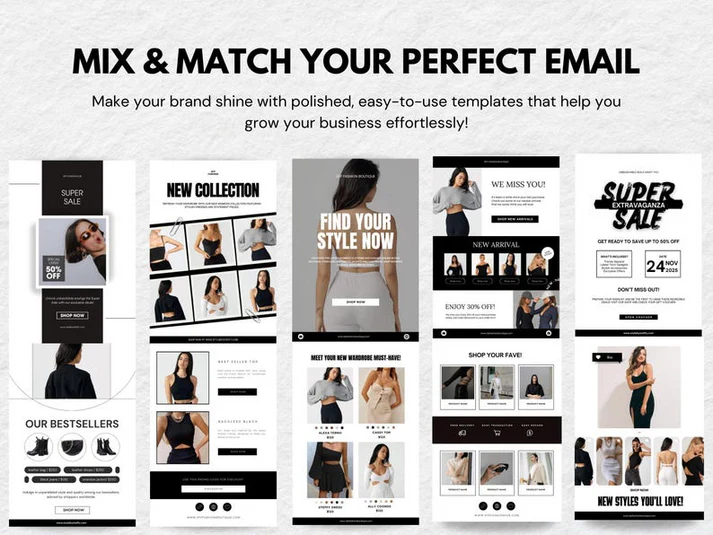 150+ high Converting Email Templates