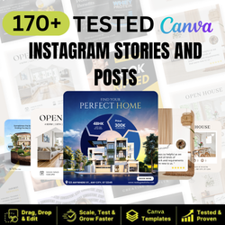 Real Estate Brand with 150+ Custom Social Media Templates