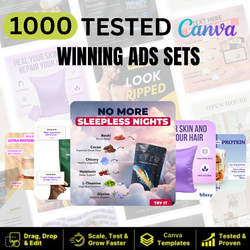 1,000+  Proven Paid Ad Templates - Works With All Niches